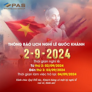 Thông báo lịch nghỉ lễ Quốc Khánh 2/9/2024