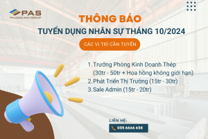 PHƯƠNG ANH GROUP THÔNG BÁO TUYỂN DỤNG NHÂN SỰ