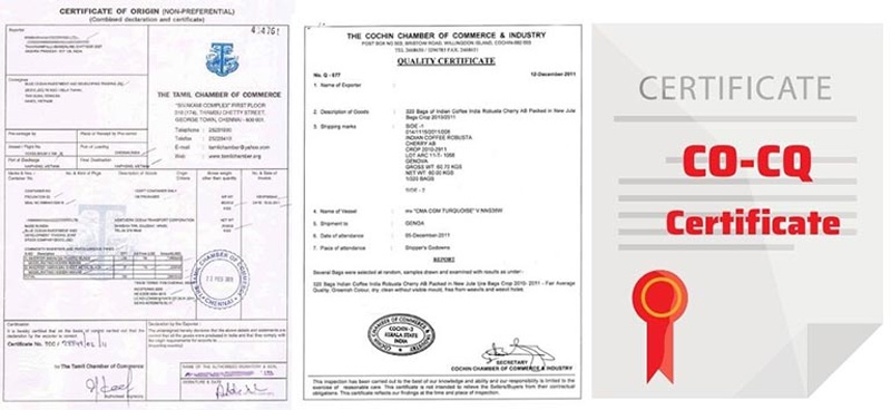 Chứng chỉ CO và CQ
