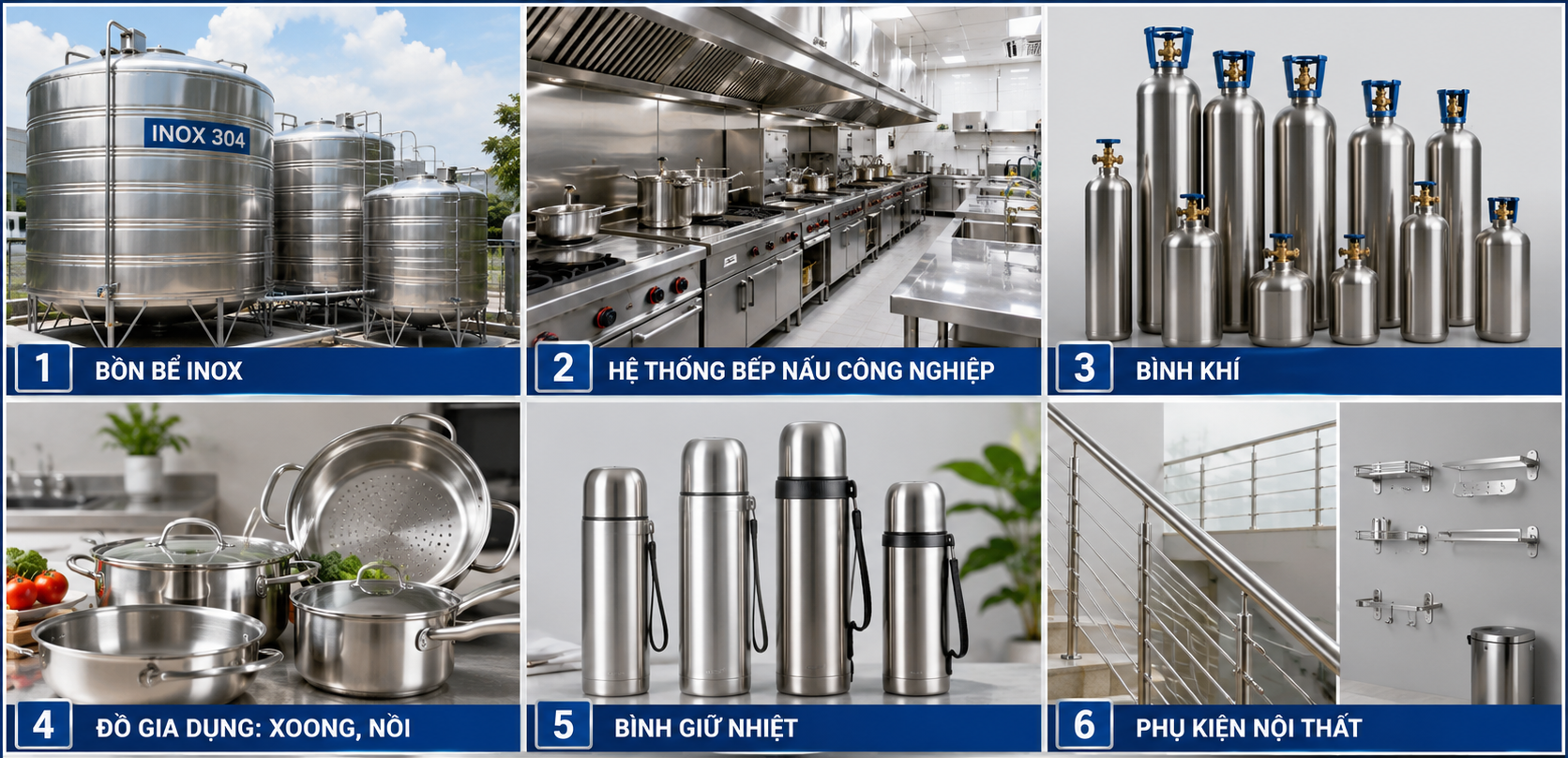 Ứng dụng inox 304