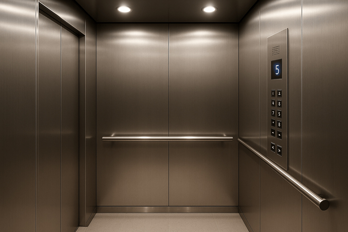 Inox bề mặt No4 dùng trong thang máy